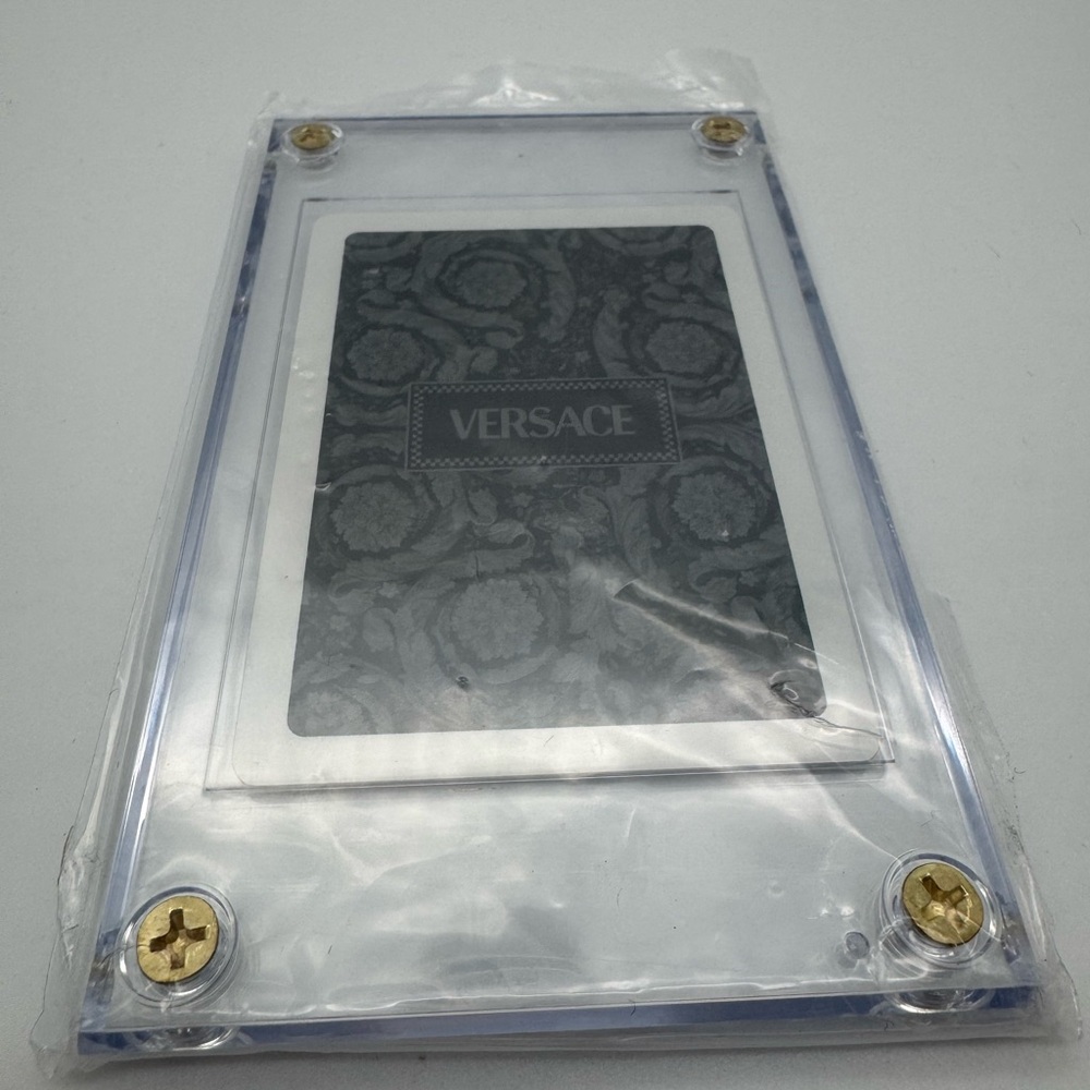 Versace Patterned Card in Clear Display
